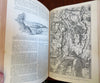 Century illustrated Magazine 2 leather books 1887-1888 pictorial wood cuts
