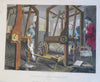 Industry & Idleness Hogarth Scenes c. 1850's Lot x 9 fine hand colored prints