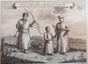 Tartary Asia ethnic views 1747 Basire lot x 3 Costume old Prints Portraits