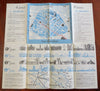 Belgium Travel Brochures Brussels Zeebrugge Bruges 1930-50's lot x 4 w/ maps