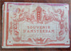 Amsterdam Holland 1883 International Colonial Expo tourist album 12 color views