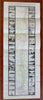 Hudson River strip map movie reel 1930's pamphlet art deco covers Manhattan map