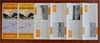Hudson River strip map movie reel 1930's pamphlet art deco covers Manhattan map