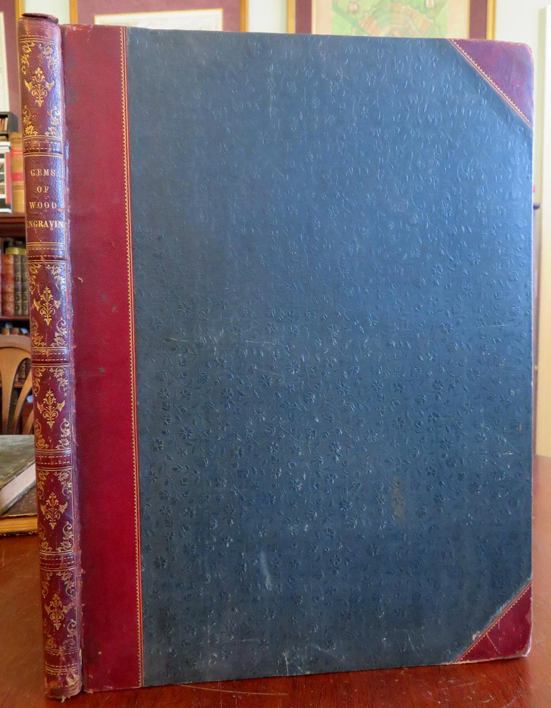 Gems of Wood Engraving Illustrated London News 1849 William Chatto leather book