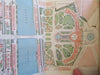 Paris Exposition 1878 Garnier rare guide book w/ large city plan & grounds maps