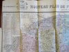 Paris Exposition 1878 Garnier rare guide book w/ large city plan & grounds maps