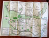 Greater Vancouver city plan c1930's Hotel Grosvenor tourist pamphlet map