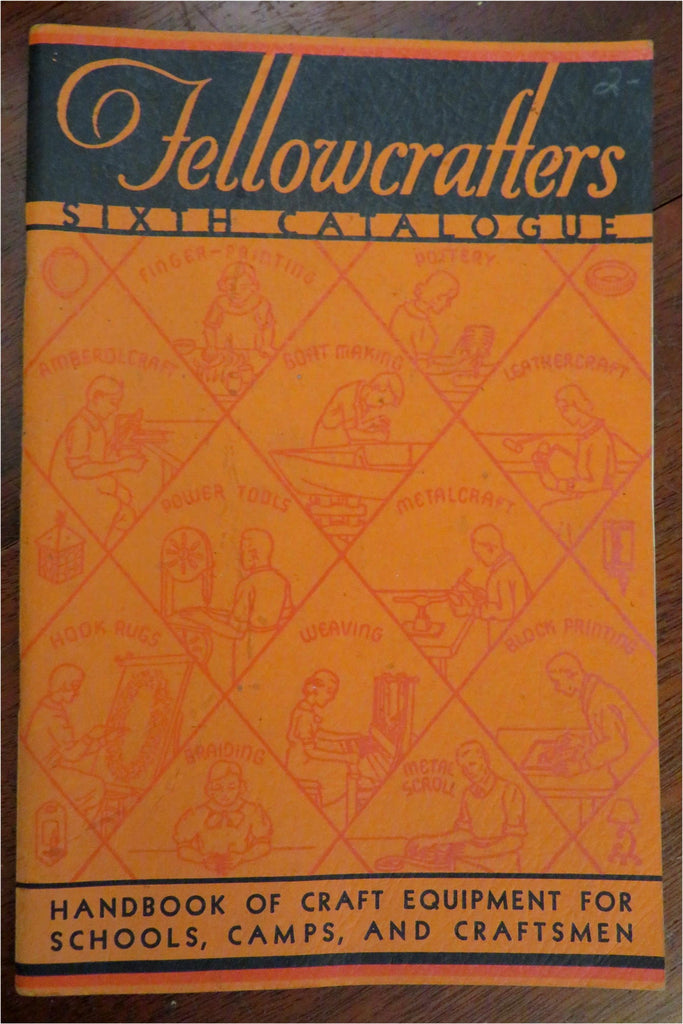 Fellowcrafters Catalogue 1936 illustrated camp schools arts crafts tool supplies