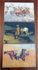 Frederick Remington American West c. 1890-1910 lot x 3 scarce graphic prints