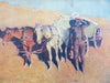 Frederick Remington American West c. 1890-1910 lot x 3 scarce graphic prints