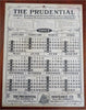 Prudential Insurance Company Promotional Item 1902 rare pretty woman print