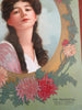 Prudential Insurance Company Promotional Item 1902 rare pretty woman print