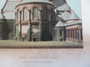 Trinity Church Boston Mass. c 1890-1910 rare colorful printed architectural view