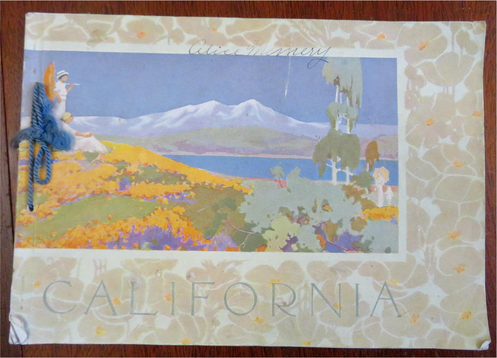 California & Grand Canyon 1914 illustrated souvenir album street scenes views