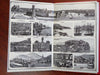 World cities Le Tour du Monde c. 1880's Jsaac Behar illustrated souvenir album