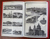 World cities Le Tour du Monde c. 1880's Jsaac Behar illustrated souvenir album