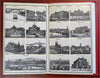 World cities Le Tour du Monde c. 1880's Jsaac Behar illustrated souvenir album