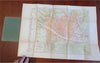 Florence Firenze Italia Italy c. 1900 city plan pianta tourist pocket map