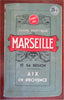Marseilles & Aix-en-Provence coast France 1944 WWII era travel guide w/ 6 maps