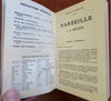Marseilles & Aix-en-Provence coast France 1944 WWII era travel guide w/ 6 maps