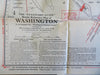 Washington D.C. guide 1924 Reynolds tourist book w/ city plan map & views
