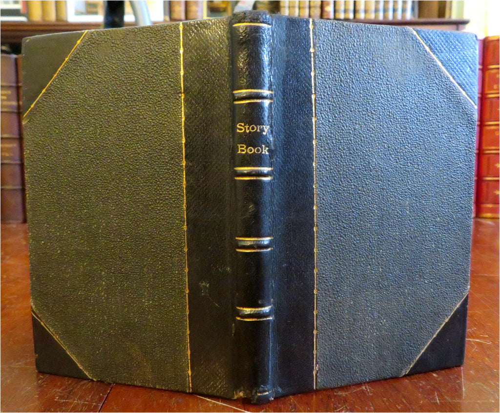 Story Book for Girls and Boys 1848 T.S. Arthur rare illustrated leather book