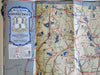 Recreational Connecticut pictorial map c. 1940's tourist illustrated promo map