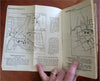 Automobile Road Map Atlas 1927 H.E. Flack travel guide city plans directions