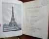 Eiffel Tower Paris France 1889-90 illustrated history souvenir books Lot x 2