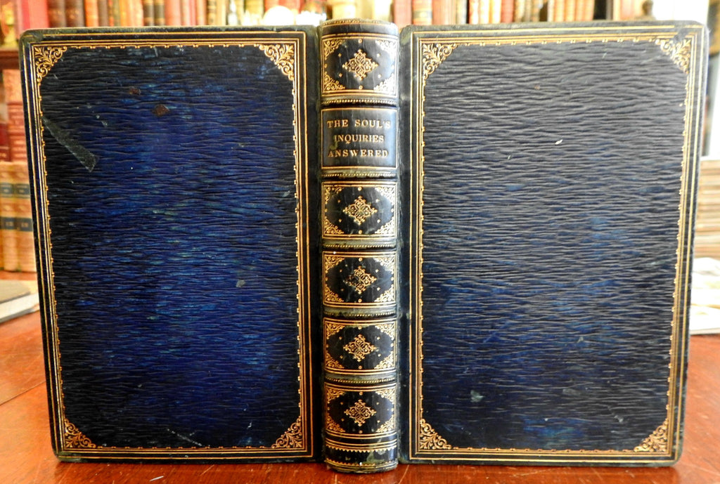Soul's Inquiries Christianity Religion Daily Calendar 1880's gift book w/ photos
