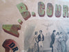 Warrenville New York Tailor A.B. Courter c. 1860's nice folk-art sign by MW Howe