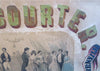 Warrenville New York Tailor A.B. Courter c. 1860's nice folk-art sign by MW Howe