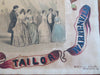Warrenville New York Tailor A.B. Courter c. 1860's nice folk-art sign by MW Howe
