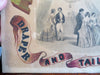 Warrenville New York Tailor A.B. Courter c. 1860's nice folk-art sign by MW Howe