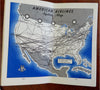 American Airlines Souvenir Informational lot c. 1954 time tables & ephemera