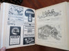 Fliegende Blatter German Humorous Periodical 1912 leather book 52 issues w/ Ads