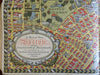 Old Boston Mass cartoon Map c. 1940's bank pictorial souvenir advertisement