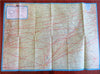 American Airlines Travel Routes System Map c. 1953 pictorial cartoon color maps