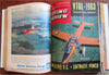 Royal Airforce Flying Review 1962-63 bound collection 20 issues period ads jets
