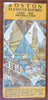 Boston Mass. Elevated Railway 1930 promotional illustrated travel guide w/ maps