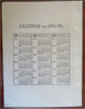New Orleans Crescent City Almanac 1887 birds-eye view pictorial calendar birds