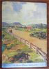 Quebec Gaspe Peninsula 1930's advertising travel brochure w/ large folding map