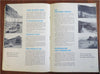 Quebec Gaspe Peninsula 1930's advertising travel brochure w/ large folding map