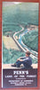 Pennsylvania cartoon pictorial road map c. 1935-9 promotional tourist brochure