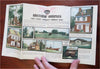 Pennsylvania cartoon pictorial road map c. 1935-9 promotional tourist brochure