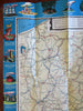 Pennsylvania cartoon pictorial road map c. 1935-9 promotional tourist brochure