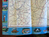 Pennsylvania cartoon pictorial road map c. 1935-9 promotional tourist brochure