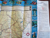 Pennsylvania cartoon pictorial road map c. 1935-9 promotional tourist brochure