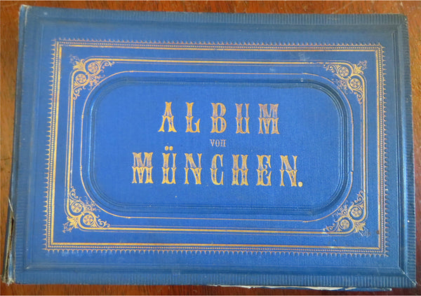 Munich Munchen Bavaria Germany c. 1880's engraved views souvenir street scenes