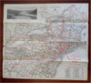 Bear Mountain Bridge American Road Map Brochure c. 1940's promotional pamphlet